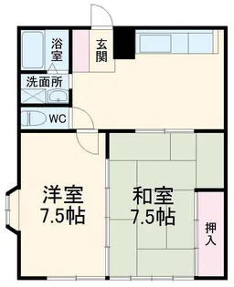 コーポ佐野Ⅱ【201号室】の間取り