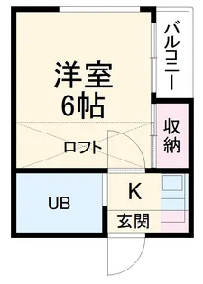 パレス大江【204号室】の間取り