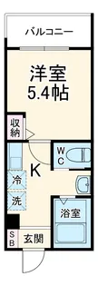 MELDIA新百合ヶ丘【2階】の間取り