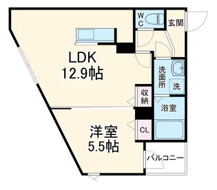 La-Crea緑地公園【2階】の間取り