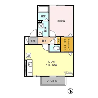アネックス城山【202号室】の間取り