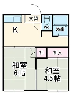 鳥居アパート【B号室】の間取り