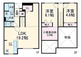 カーサクラーノ【1階】の間取り