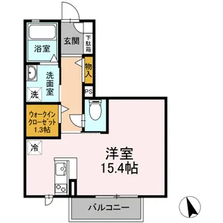 クラウン青山【1階】の間取り