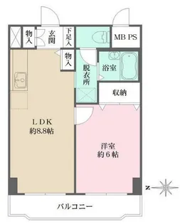 シェソワ百人町【4階】の間取り