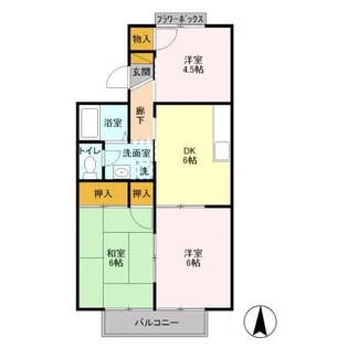 サンモールおゆみ野 B【2階】の間取り