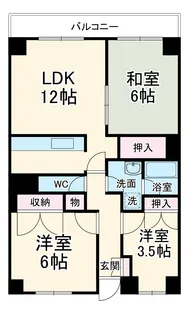 ヒルサイドヤマキビル【3階】の間取り