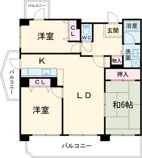セントラル滝ノ水【6階】の間取り