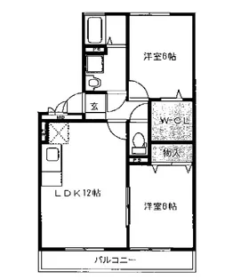 ソフィア・パーク A棟【2階】の間取り