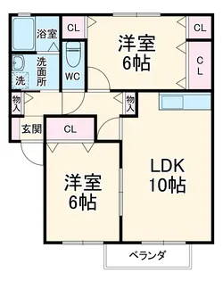 メープル A棟【2階】の間取り