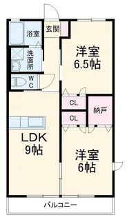 サンコートヴィラE【1階】の間取り