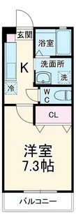 ロワール原木【2階】の間取り