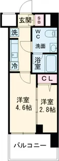 メインステージ浅草Ⅲ【802号室】の間取り