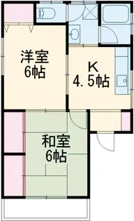 コーポ戸口【1階】の間取り