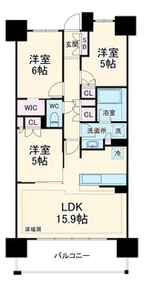 クレアホームズ千葉センタークロス【12階】の間取り