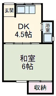 浦野荘【5号室】の間取り