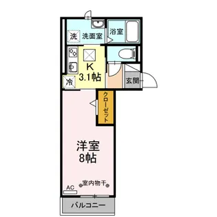 レジデンス大府駅クロス【2階】の間取り