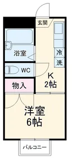コーポ宝山【102号室】の間取り