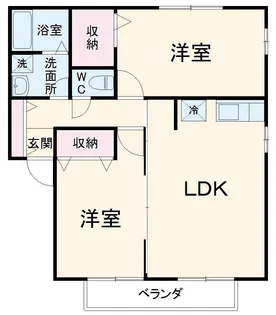 ベルデ藤原【2階】の間取り