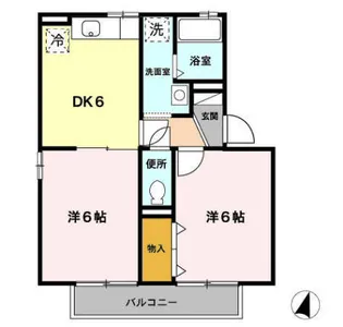 リブェール A【102号室】の間取り