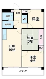 スカイコートウスイ【4階】の間取り