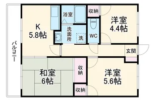 フロントヒルズⅢ【2階】の間取り