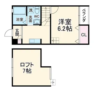 マーベラス柴田【A201号室】の間取り