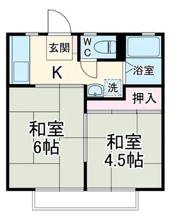 ライブ南瓦153【101号室】の間取り