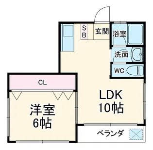 萩ビル【3階】の間取り