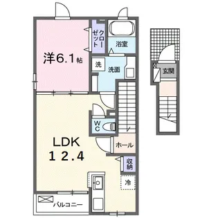シャルマン ツ—【2階】の間取り