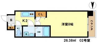 アスヴェル京都四条【5階】の間取り