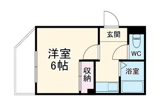 プロクシィスクエア安田通【203号室】の間取り