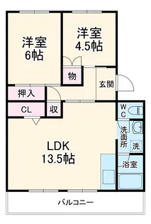 CASAアペルタⅠ【3階】の間取り