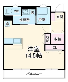 アヴィル旭町Ⅱ【202号室】の間取り