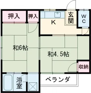 鈴和荘【2階】の間取り