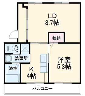 メゾン冨田【105号室】の間取り