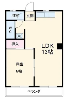 浅井ハイツ【401号室】の間取り