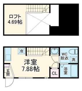 Velo JIYUGAOKA(ヴェロジユウガオカ)【203号室】の間取り