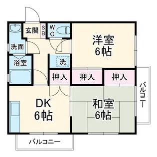 メゾン・スリーオーク【505号室】の間取り