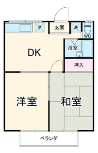 エステート五所塚【103号室】の間取り