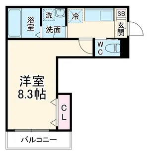 ジーメゾン浦和松本【3階】の間取り