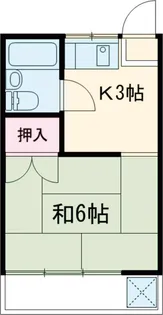 竹内コーポ【2階】の間取り