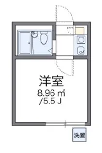 レオパレス蒲田第8【1階】の間取り