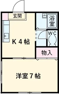 アーバンFK【102号室】の間取り