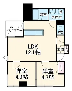 ルミアージュ登戸【5階】の間取り