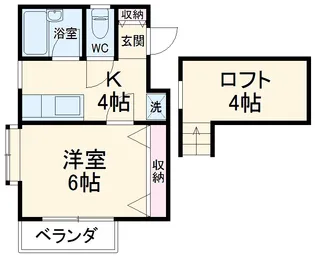 GLUCK HAUS【202号室】の間取り