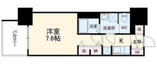 S-RESIDENCE堀田【13階】の間取り