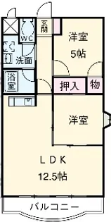 BayCourt SOUTH【7階】の間取り