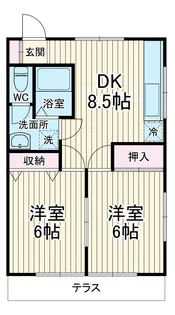 コーポアゼリア【101号室】の間取り