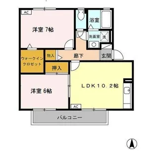 アヴァンセ【2階】の間取り